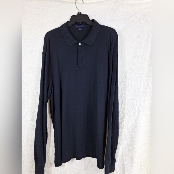 Lands' End | Shirts | Mens Long Sleeve Polo Shirt | Poshmark